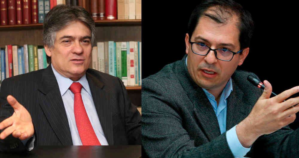 Ramiro Bejarano y el fiscal Francisco Barbosa.