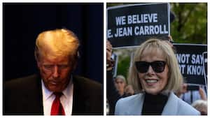 Donald Trump y Elizabeth Carroll.