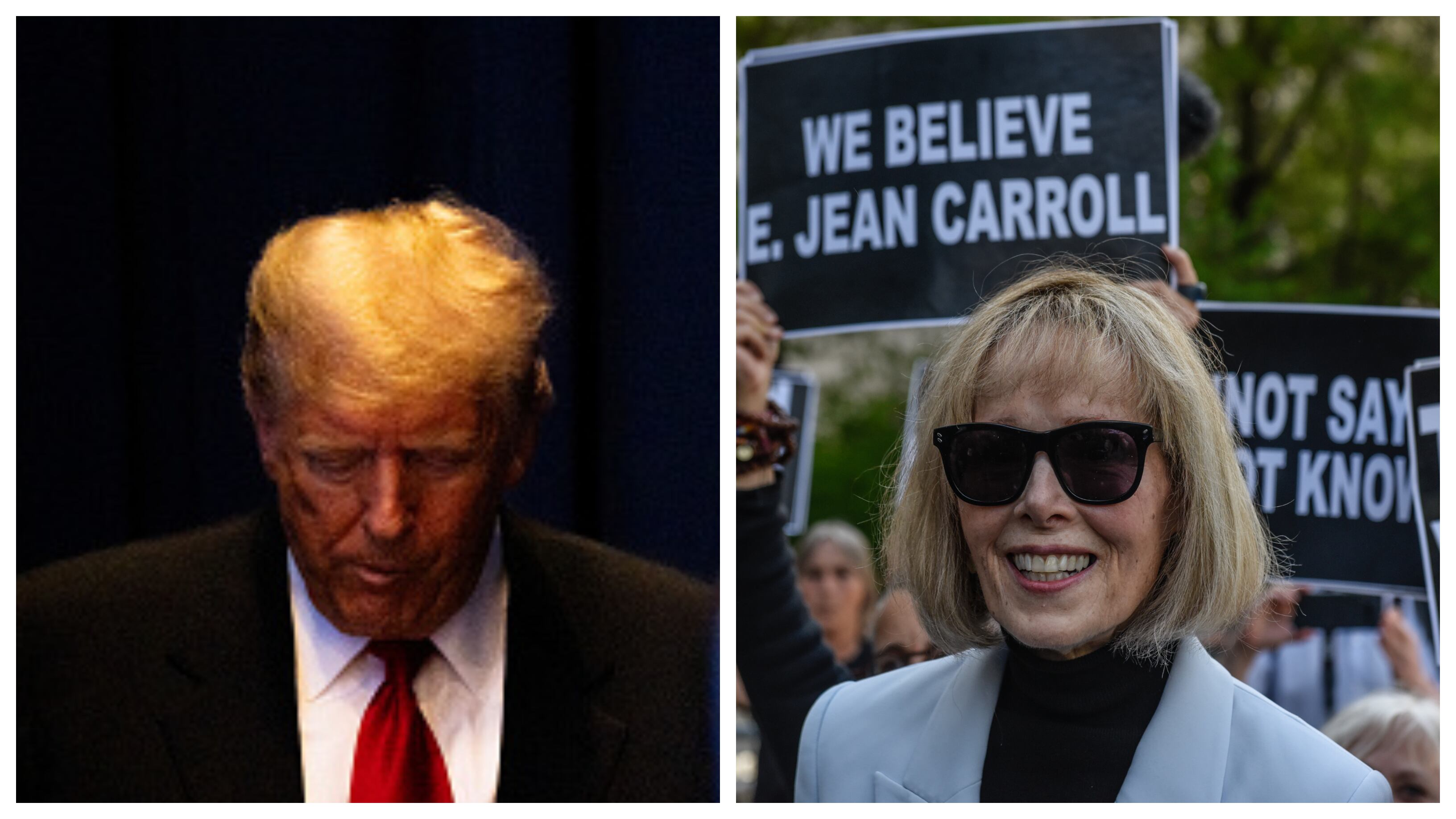 Donald Trump y Elizabeth Carroll.