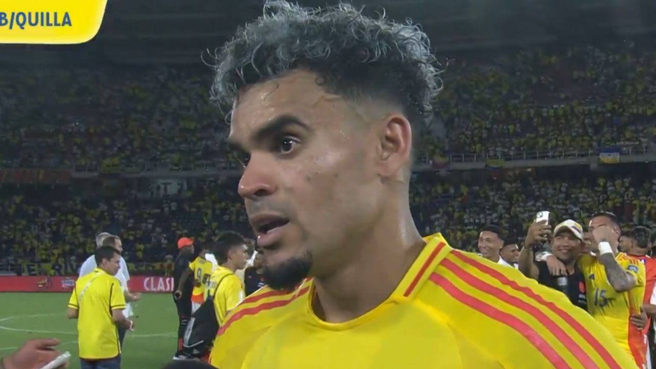 Luis Díaz tras el duelo contra Bolivia.