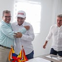 Dumek Turbay Paz saluda a Fabio Arjona, próximo ministro de Ambiente y Desarrollo Sostenible.