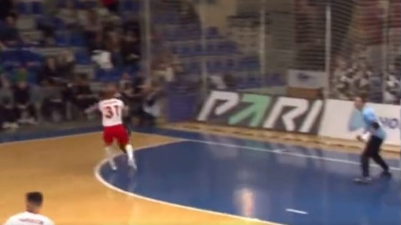 Gol en futbol sala de Rusia