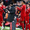 Imagen del partido entre Liverpool y Norwich por la FA Cup.