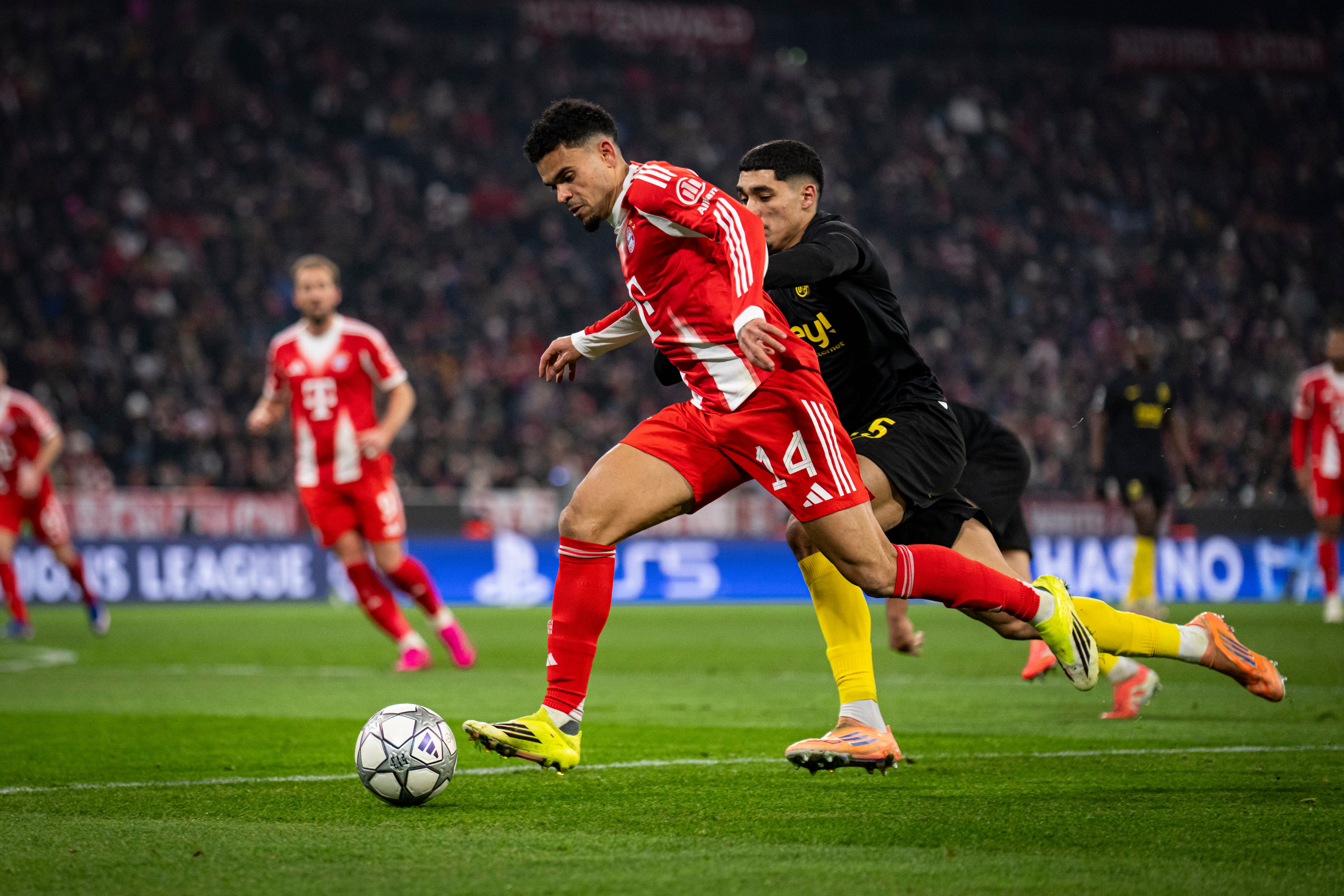 Luis Díaz reapareció al inicio de 2026 con Bayern Múnich en Champions League