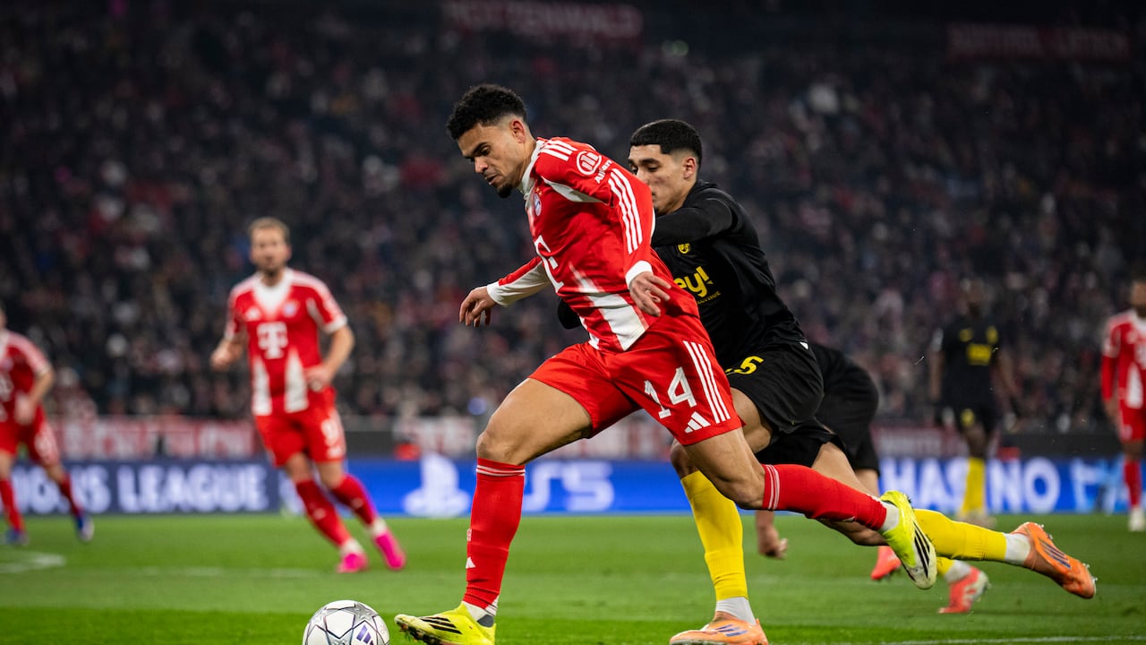 Luis Díaz reapareció al inicio de 2026 con Bayern Múnich en Champions League
