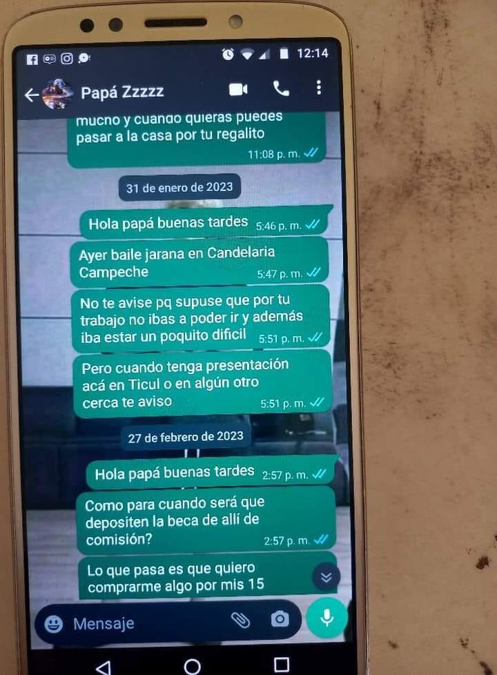 La menor continuó insistiéndole a su padre, sin embargo, no consiguió respuesta.