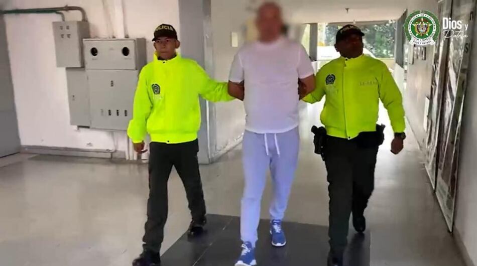 Capo italiano capturado en Antioquia.