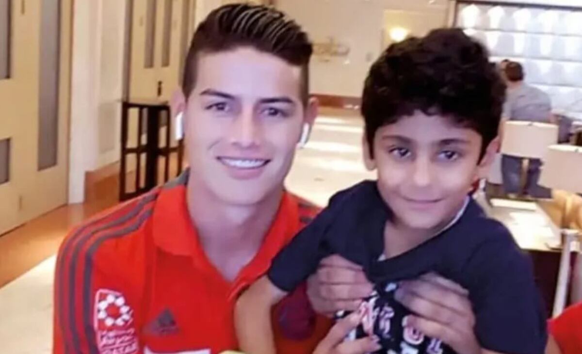 James Rodríguez con la ropa deportiva del Al-Rayyan