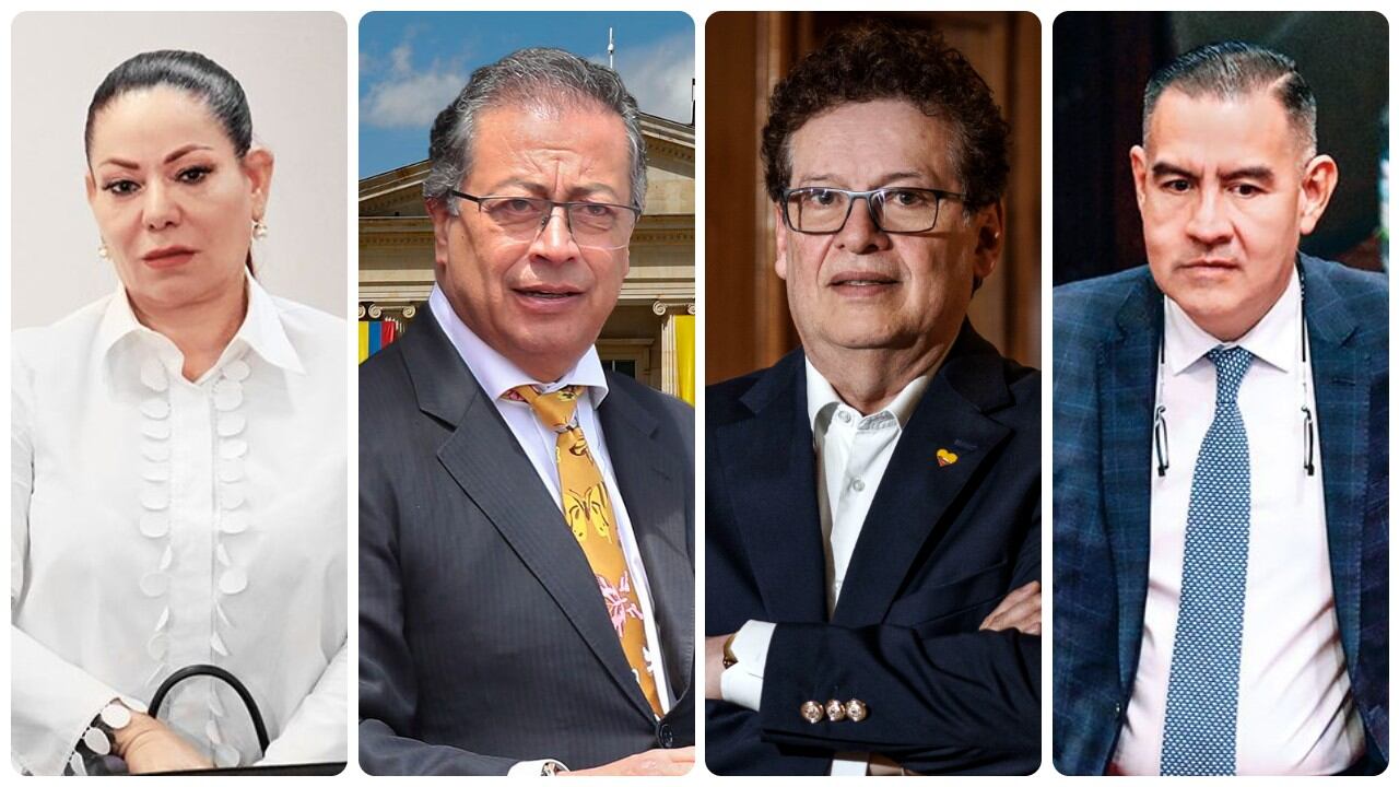 Gloria Arizabaleta, Gustavo Petro, Alirio Uribe y Wilmer Carrillo.