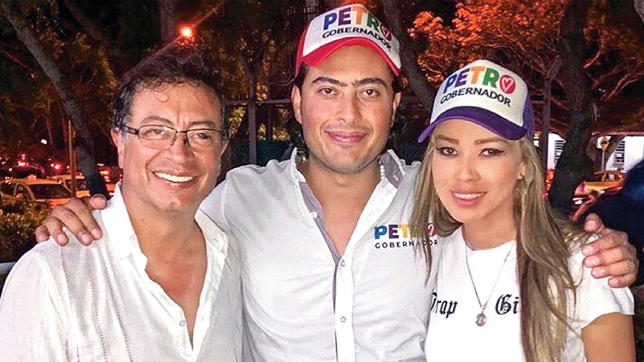 Gustavo Petro, Nicolás Petro y Day Vásquez.