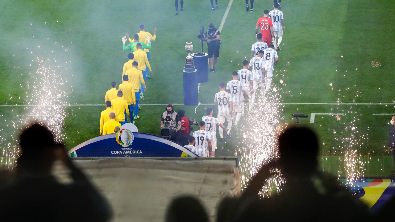 Final Copa América 2021, AP. (AP Photo/Silvia Izquierdo)