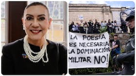 La directora del Icbf, Carolina Restrepo, y las protestas del Museo Nacional.
