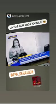 Seguidores de Epa Colombia la apoyaron en su aparición en Lo Sé Todo