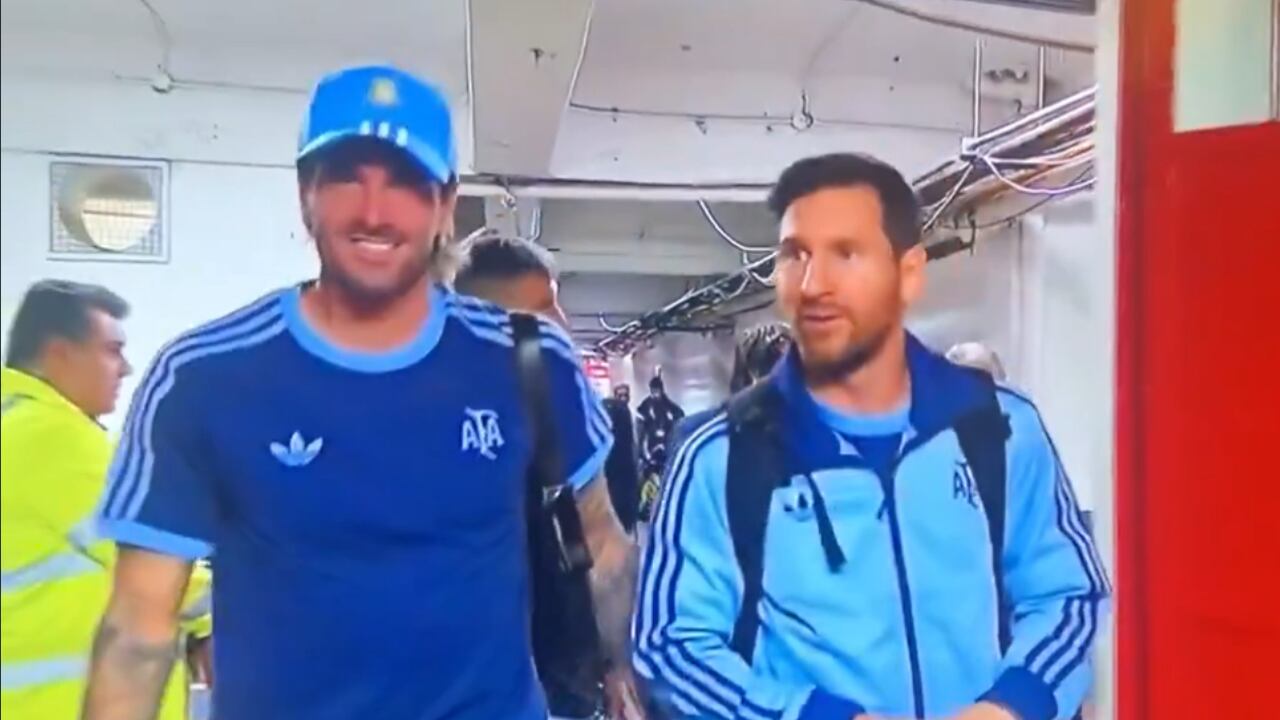Así llegó Argentina al Estadio Nacional de Santiago en Chile