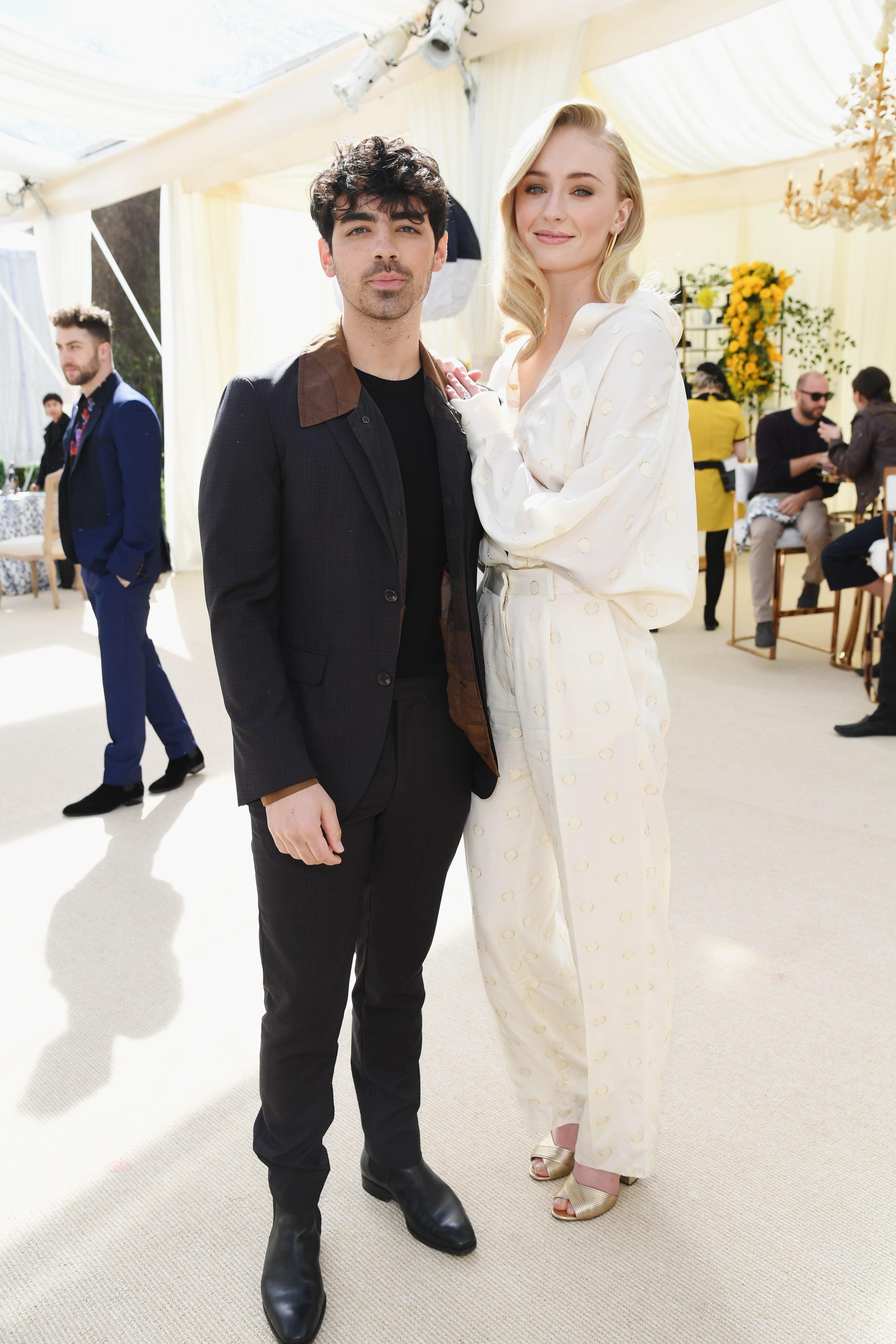 Joe Jonas y Sophie Turner asisten a 2019 Roc Nation THE BRUNCH el 9 de febrero de 2019 en Los Ángeles, California. (Foto de Kevin Mazur/Getty Images para Roc Nation)