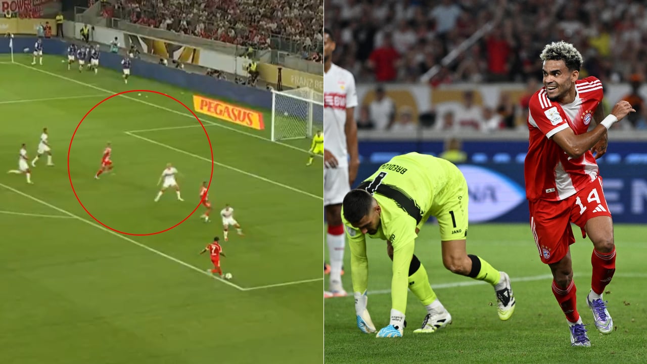 Luis Díaz se apuntó su primer gol en Bayern Múnich en la Supercopa de Alemania