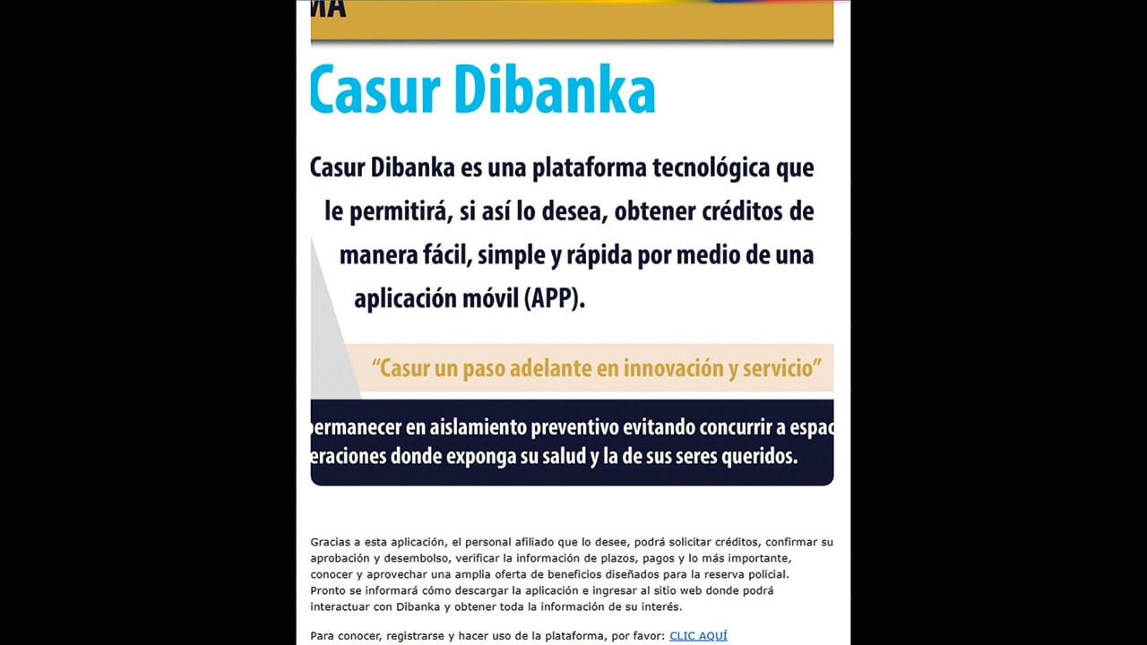Dibanka subcontrata con la Fundación Donarte, que funciona en la misma dirección. Según la Contraloría, no hay claridad en los cobros que le hacen a la Caja de Sueldos de Retiro de la Policía.