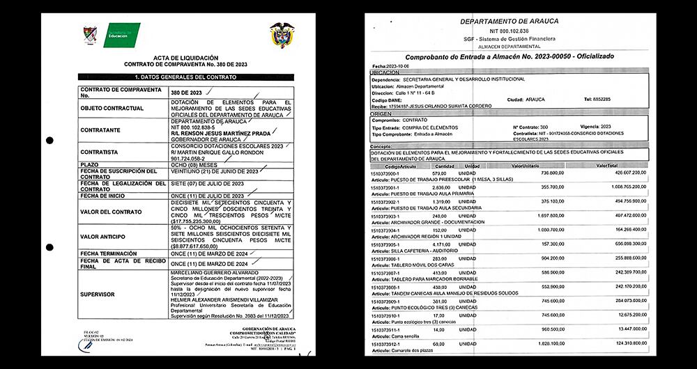 Los contratos habrían favorecido al ELN.