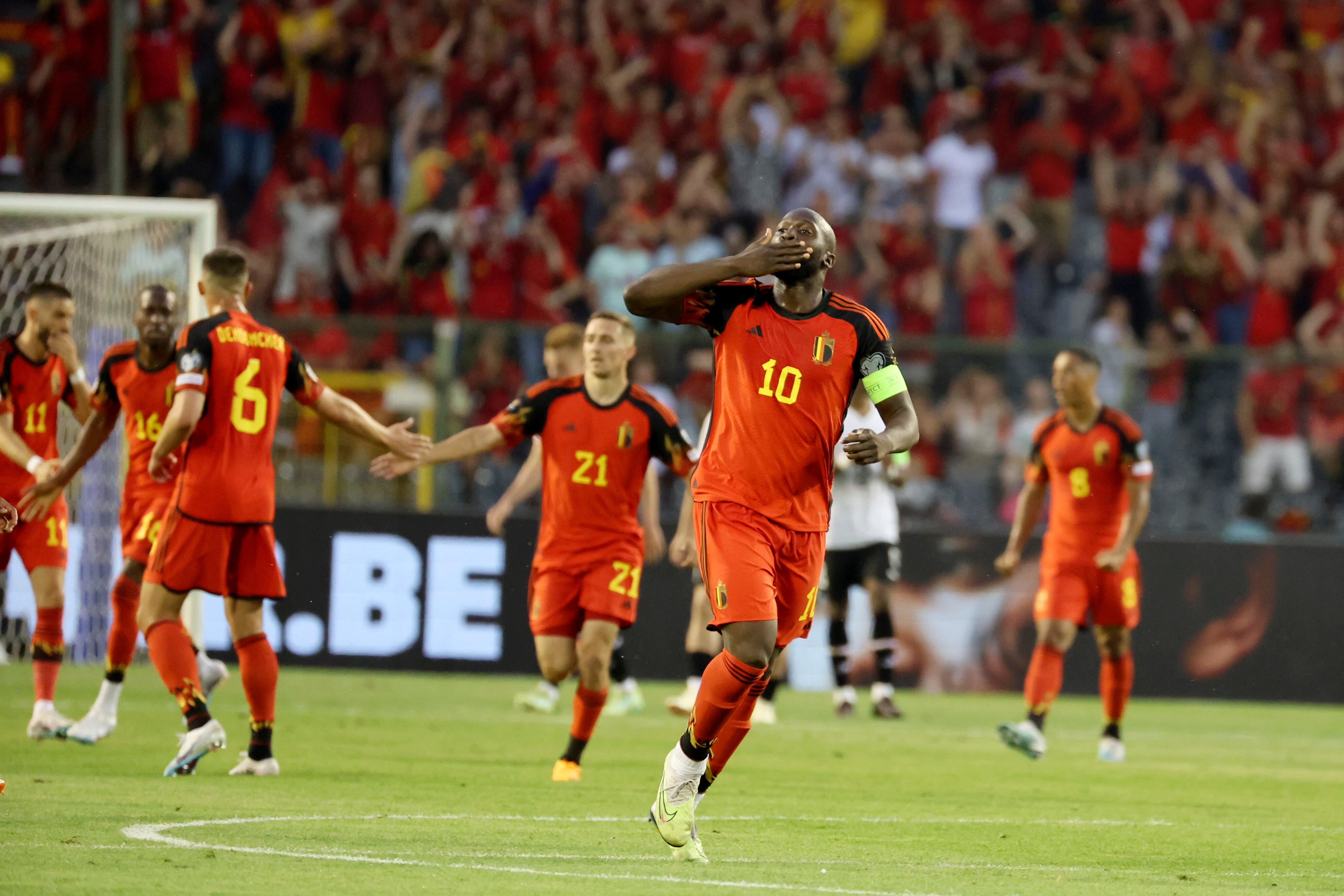 Romelu Lukaku fue capitán con la Selección de Bélgica.