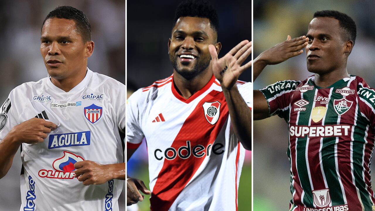 Carlos Bacca, Miguel Borja y Jhon Arias, figuras de los octavos de final de la Copa Libertadores