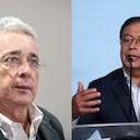 Álvaro Uribe y Gustavo Petro.