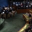 El presidente Joe Biden frente a los demás mandatarios en la Asamblea General de la ONU