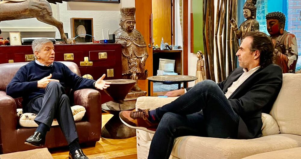 Cesar Gaviria y Federico Gutiérrez se reunieron este miércoles 27 de abril.