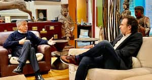 Cesar Gaviria y Federico Gutiérrez se reunieron este miércoles 27 de abril.