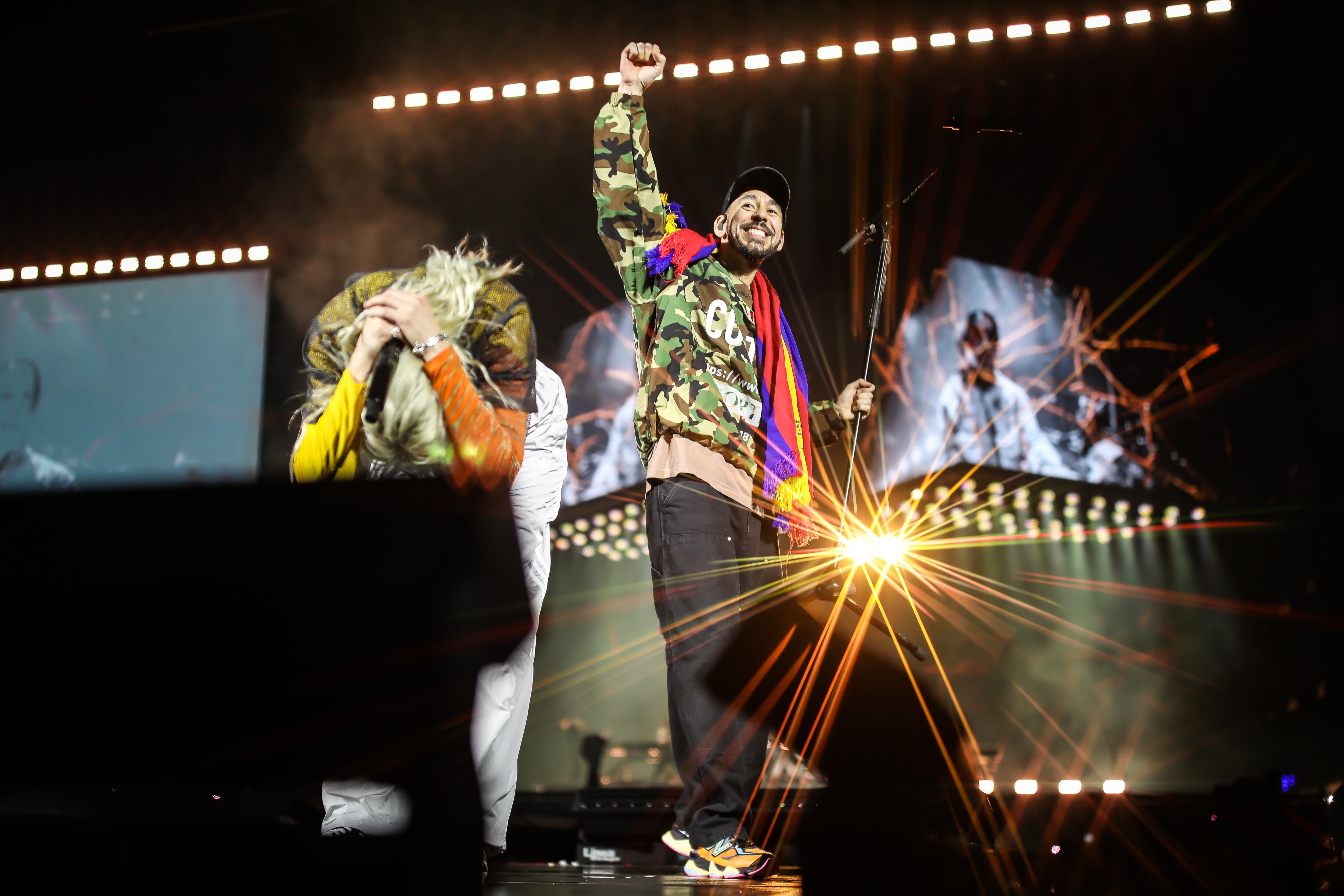Linkin Park en el Vive Claro de Bogotá, el 25 de octubre de 2025.