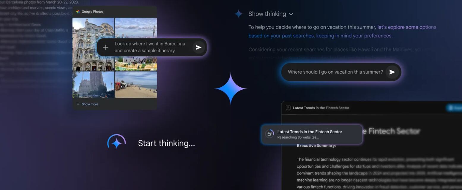 La inteligencia artificial de Google, Gemini, mejora con funciones de personalización y análisis.