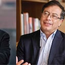 El empresario Mario Hernández y el senador Gustavo Petro