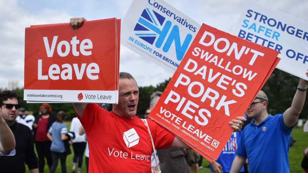 El referendo por el 'Brexit' despertó enormes sentimientos de nacionalismo en el Reino Unido. Muchos carteles estampaban la consigna 'We want our country back' (Queremos nuestra país de vuelta)