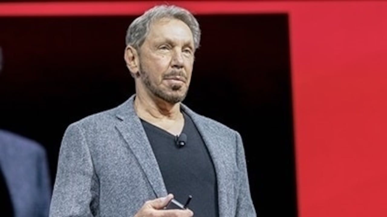 Larry Ellison, presidente y director de tecnología de Oracle.