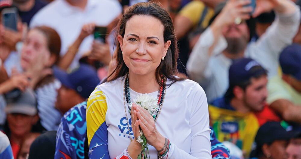 María Corina Machado hablará con Donald Trump Jr. esta tarde.