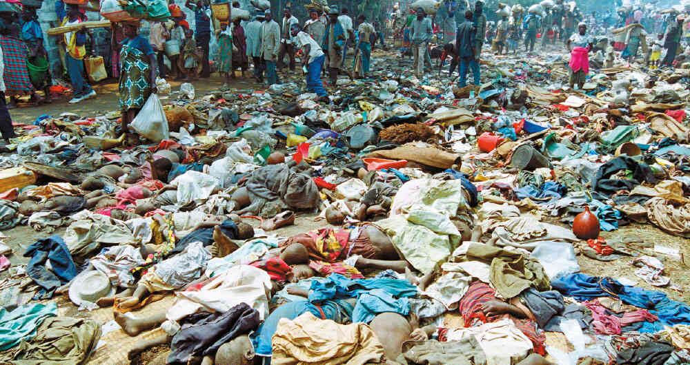Cientos de miles tutsis y hutus moderados fueron masacrados en el genocidio en Ruanda en 1994. Foto: AFP