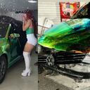 Influencer adquirió un carro nuevo y protagonizó accidente en Antioquia.