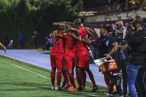 Imagen del partido entre Águilas Doradas y América de Cali por la fecha 13 del segundo semestre de la Liga colombiana 2023.