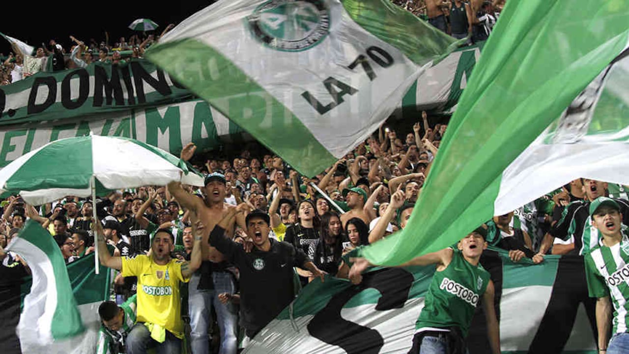 Los fanáticos de Atlético Nacional demostraron su confianza en el equipo llenando las graderías del estadio Atanasio Girardot. Fotografía: Pablo Monsalve/SEMANA.