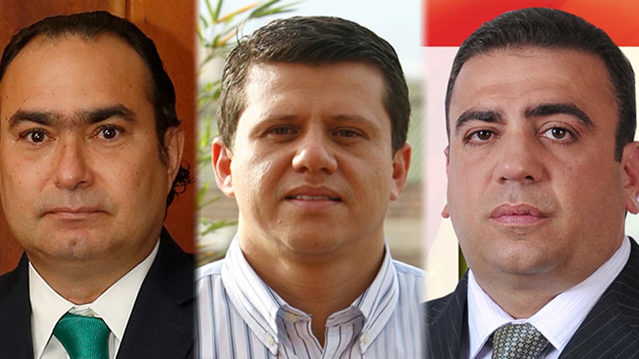 Jorge Pretelt, Bernardo Elías y Musa Besaile.