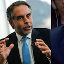 Armando Benedetti, embajador de Colombia en Venezuela, y el canciller Álvaro Leyva.