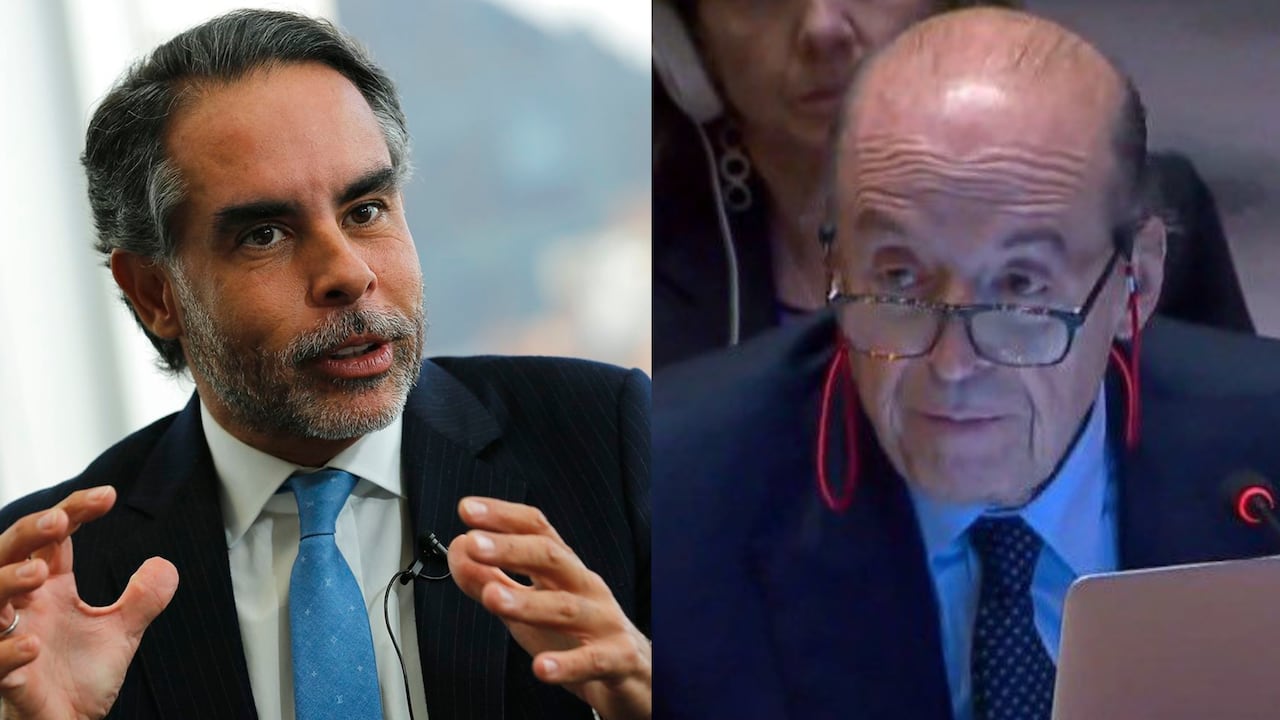 Armando Benedetti, exembajador de Colombia en Venezuela, y el canciller Álvaro Leyva.