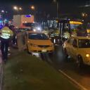 Bloqueo de taxistas en la avenida Cali con calle 26.