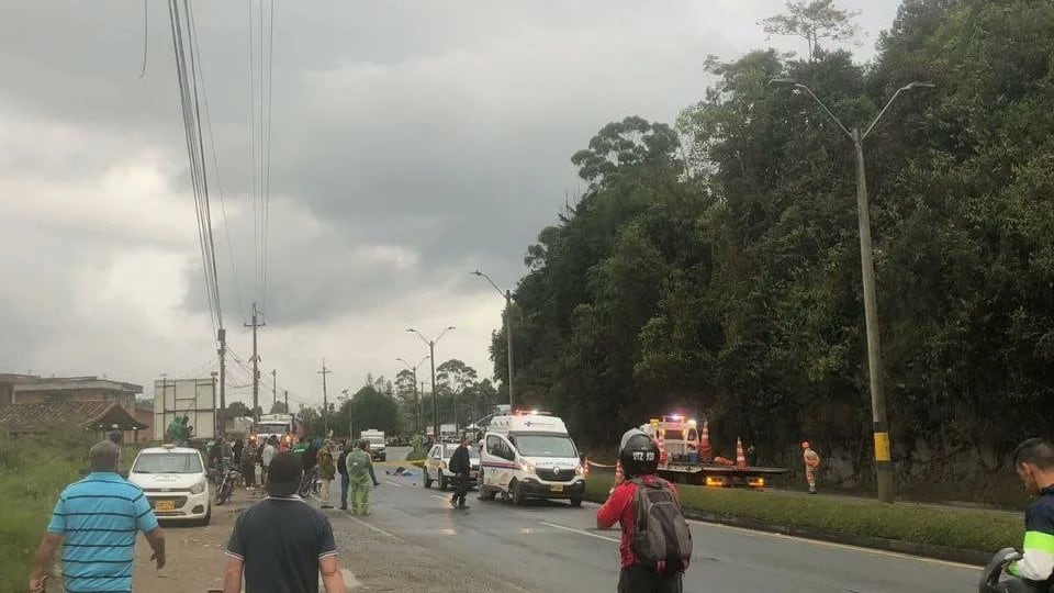 Accidente autopista Medellín-Bogotá