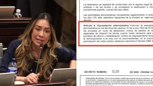 Katherine Miranda advierte que expropiación exprés fue incluida en decreto.