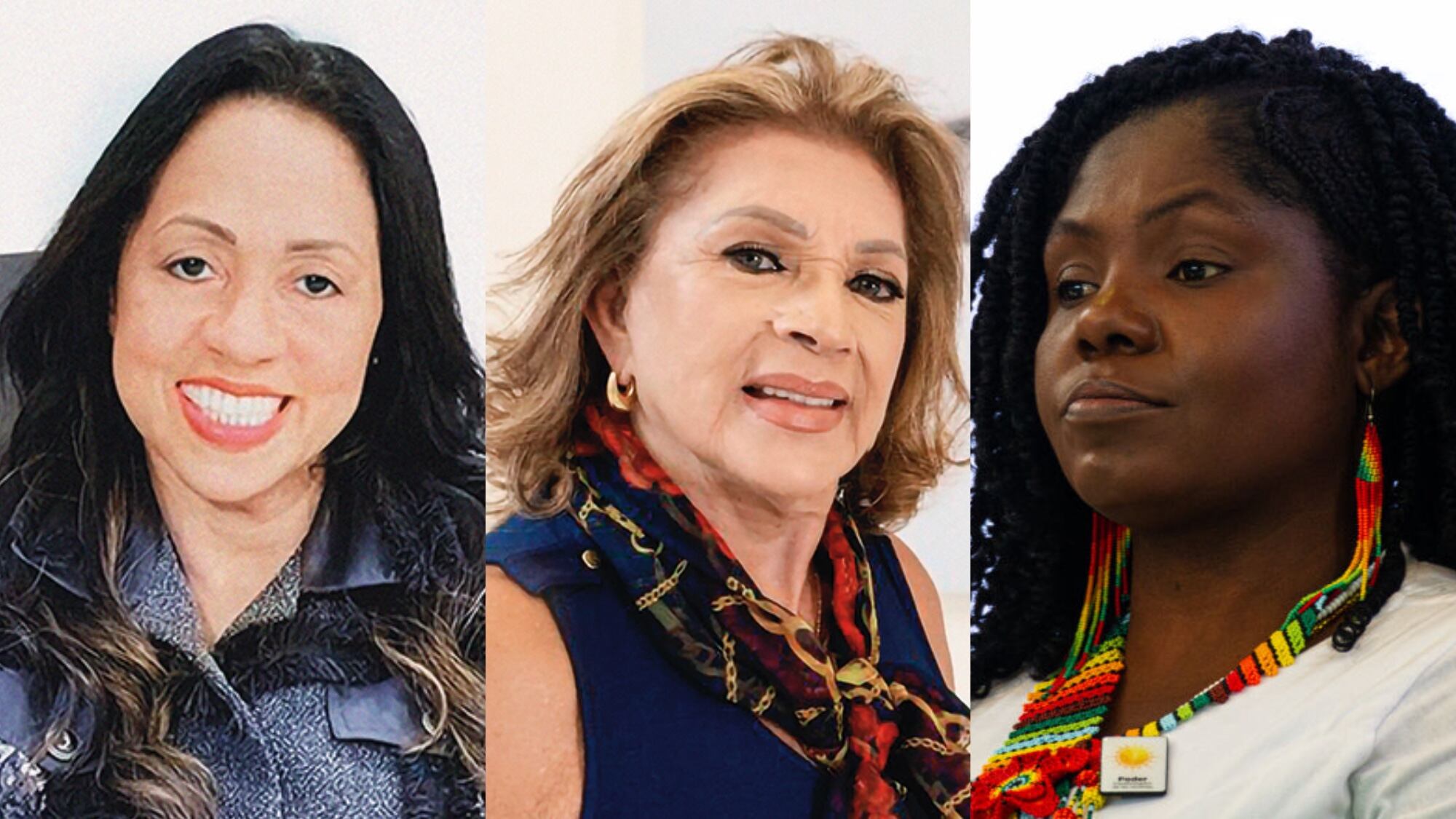 Marelen Castillo, Socorro Oliveros, Francia Márquez.