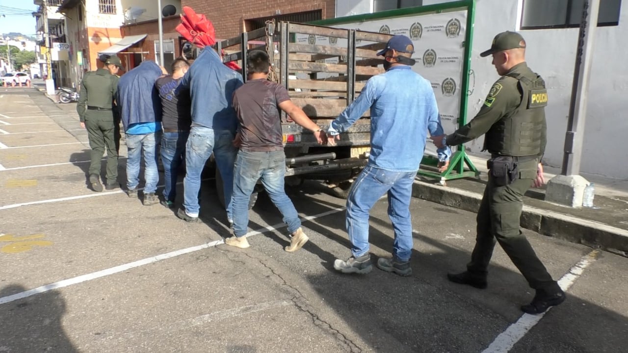 Los sujetos fueron capturados en el norte de Bucaramanga.