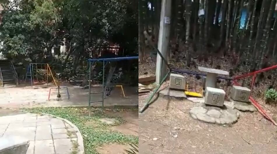 Parque donde ocurrió la tragedia.