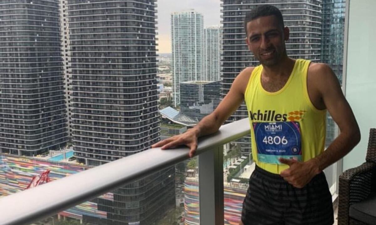 Elkin Serna, doble medallista de plata paralímpico de maratón, en los Juegos de Beijing 2008 y Londres 2012.