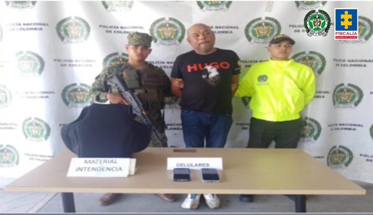 Alias Domingo, el infiltrado del Clan del Golfo, que sorprendió con particular gesto tras su captura