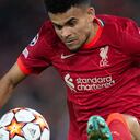LIVERPOOL, ENGLAND - APRIL 13: Luis Diaz of Liverpool FC during the UEFA Champions League Quarter Final Leg Two match between Liverpool FC and SL Benfica at Anfield on April 13, 2022 in Liverpool, United Kingdom. (Photo by Joe Prior/Visionhaus via Getty Images)